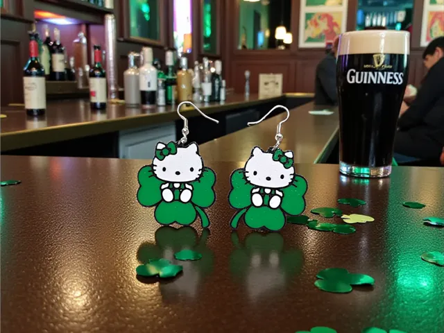 Hello Kitty St. Patrick day v2 earrings