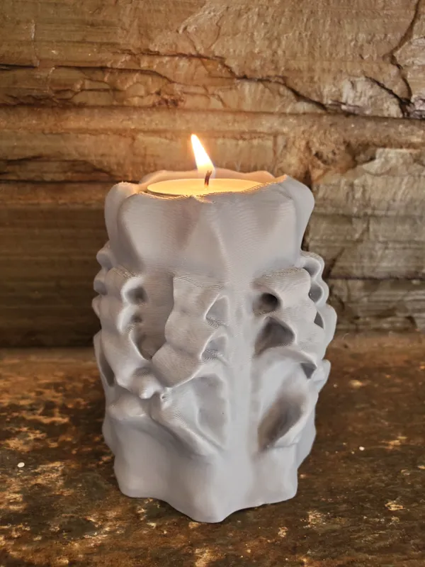 Bougie décorative façon fait-main