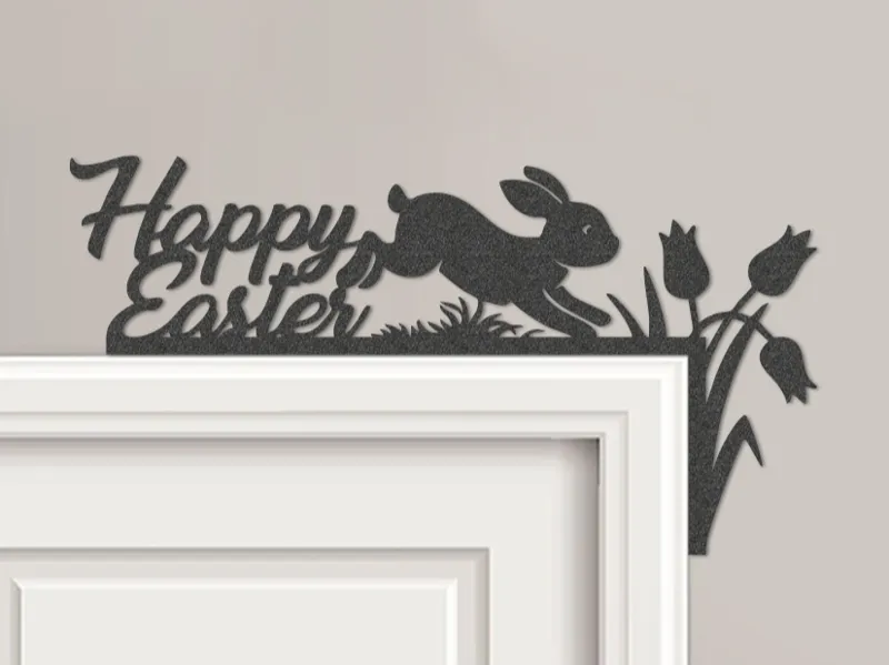 Happy Easter Bunny Door Corner