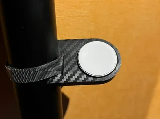 Apple Watch charger holder for monitor arm