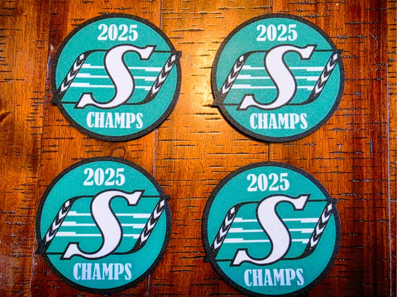 Saskatchewan Roughriders 2025 Grey Cup Coaster