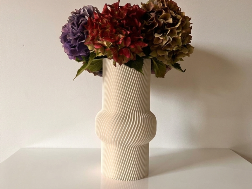 Twisted Ribbed Vase - Spiral Mode Optimized