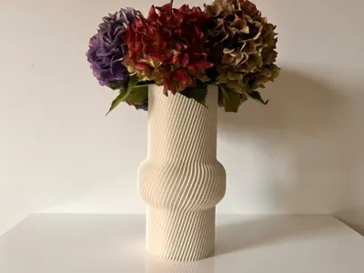 Twisted Ribbed Vase - Spiral Mode Optimized