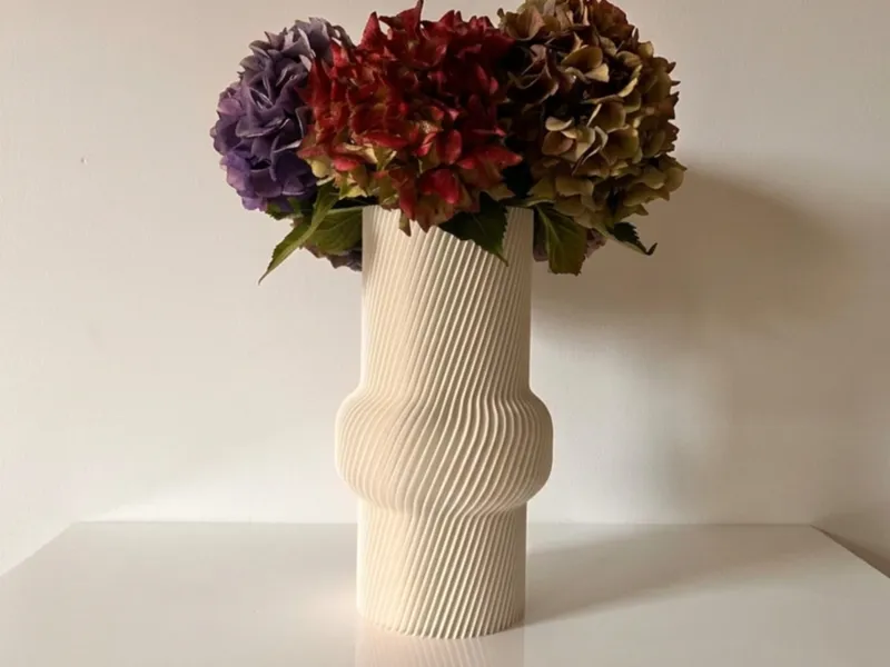 Twisted Ribbed Vase - Spiral Mode Optimized