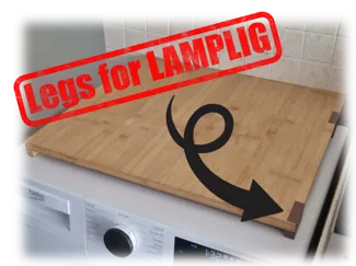 Legs for IKEA LAMPLIG Chopping board