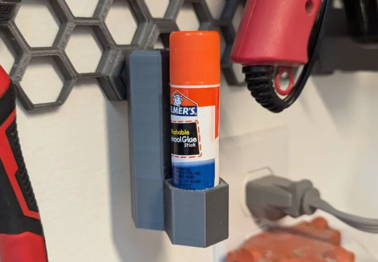 Honeycomb Pegboard Glue stick Holder