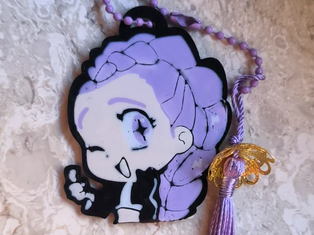 Rumi from k pop demon hunters keychain huntrix 