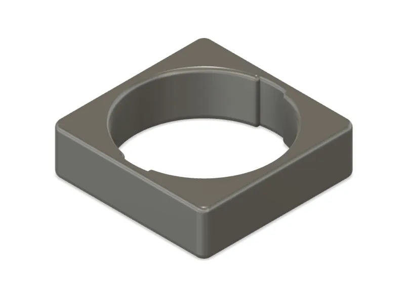 Round Hygrometer Square Case