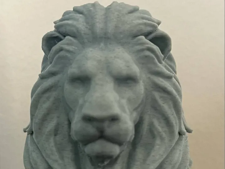 Statue buste de lion