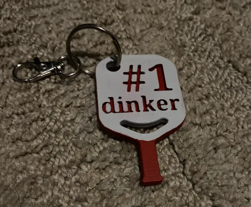 pickleball keychain
