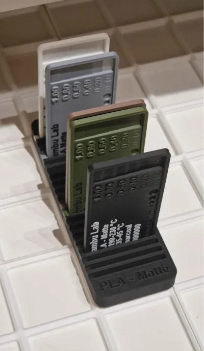20x Filament Sample Holder - Gridfinity 3x1