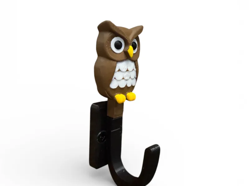 Kids Colored Owl Hook