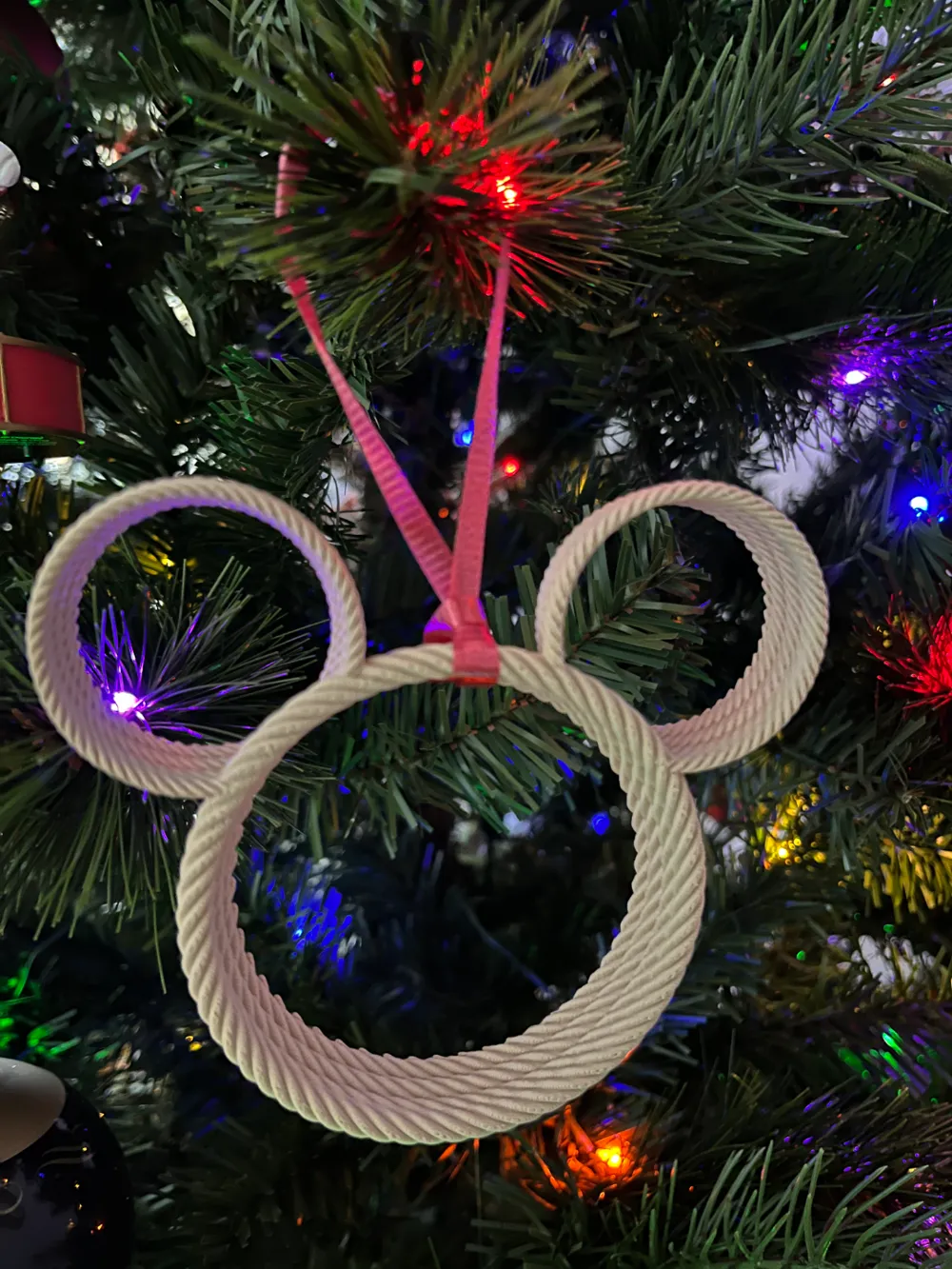 Mickey Mouse Rope Christmas Ornament by mike.pasquariello - MakerWorld