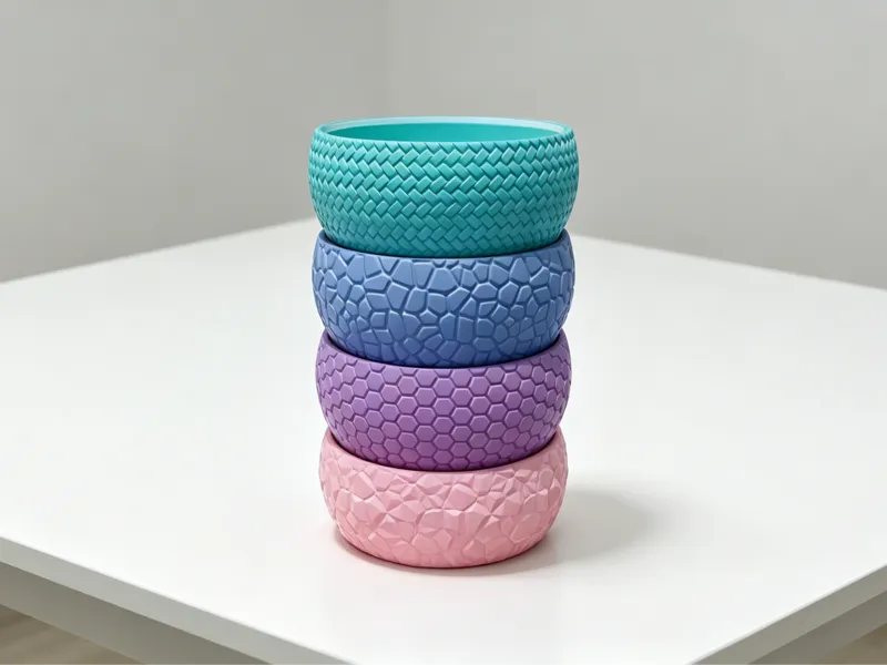 178mm可堆叠圆形收纳盒(stackable circular storage box)