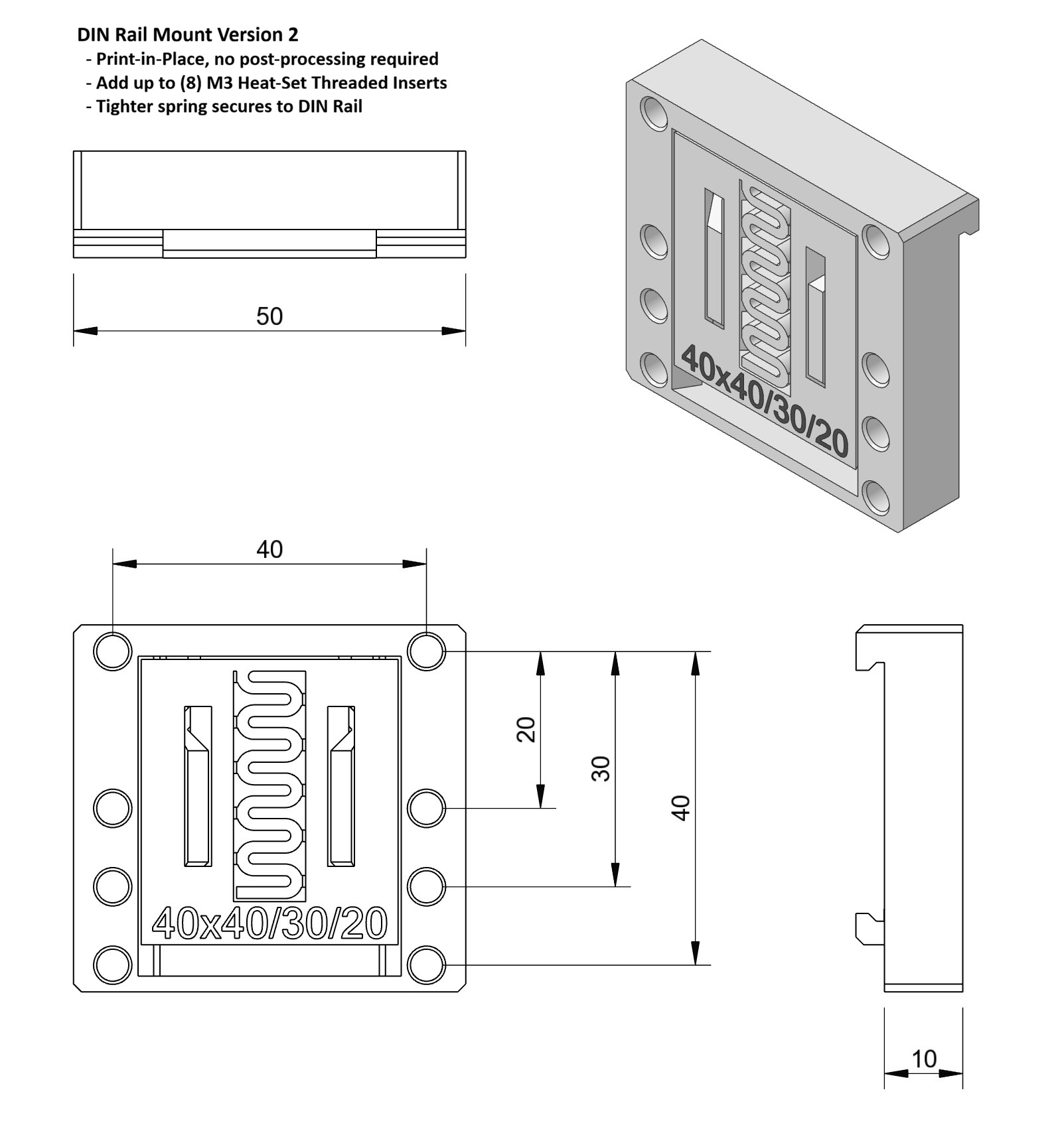 DIN Rail Mount Version 2