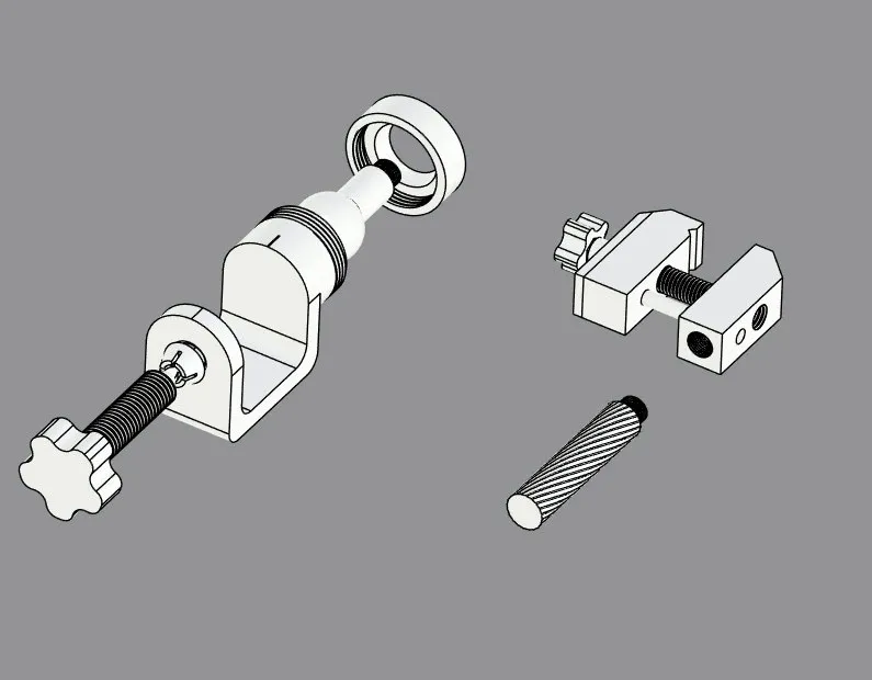 Adjustable Mini Vise with Clamp - Free 3D Print Model - MakerWorld