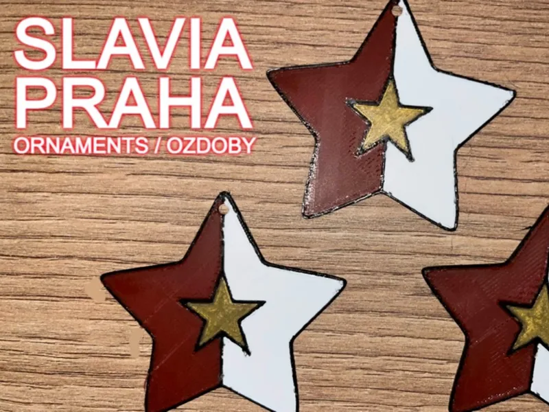 Slavia Praha ozdoby / ornaments