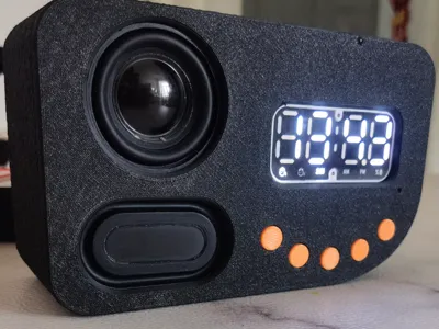 Lao Si 2.9 Yuan Cavity Speaker with Diaphragm + Lao Si 1 Yuan Radio Module - DIY Enclosure