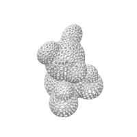 Ours en roses façon Voronoi — photo 2