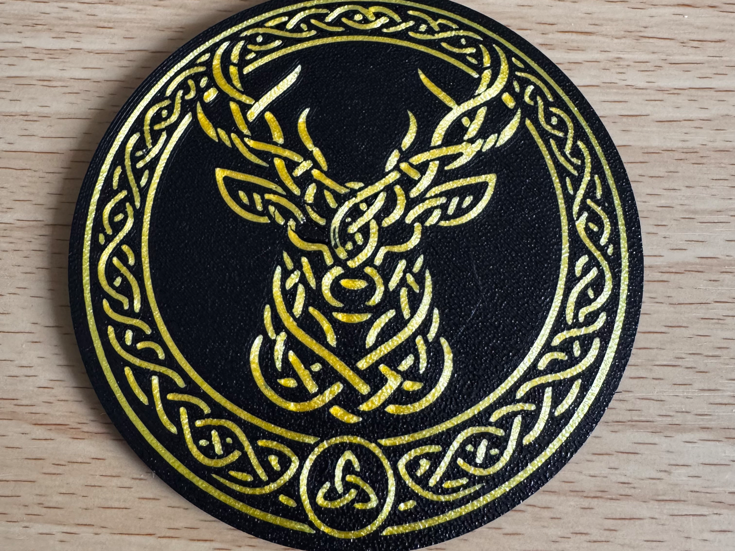 Celtic Stag Knot Coaster