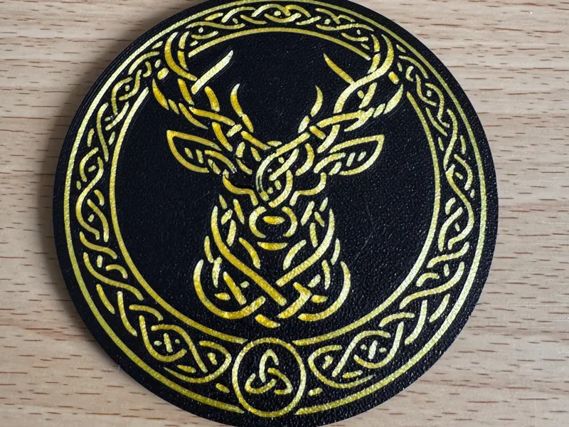 Celtic Stag Knot Coaster