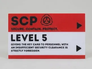SCP Foundation Level 5 Access Keycard | AMS