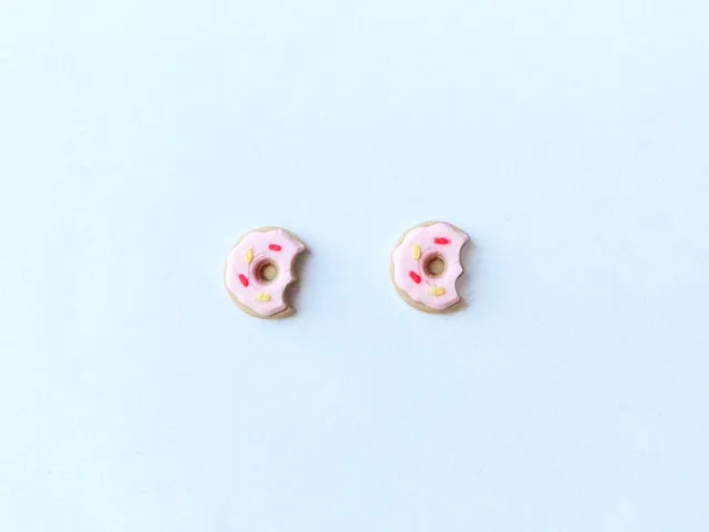 Chomped Donut Earrings