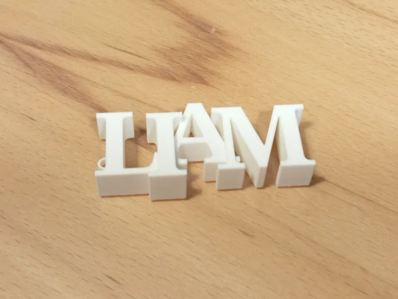 Liam NameTag for Keychain