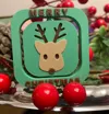 Single Reindeer Spinner - Dark Words