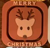 Single Reindeer Spinner - Light Words
