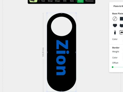 Customizable name tag 