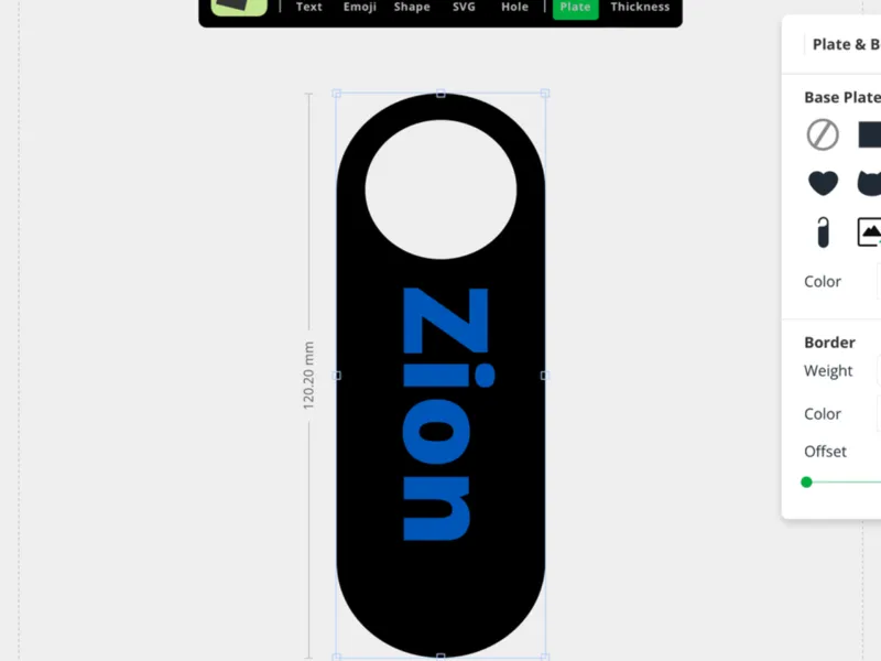 Customizable name tag 