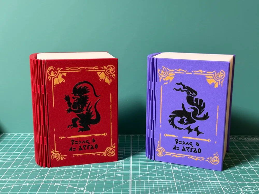 Pokmon Card Deck Case: Scarlet Book & Violet Book - Free 3D Print Model -  MakerWorld