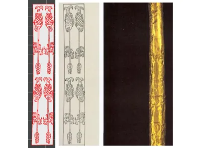 Sanxingdui Gold Scepter Fish Bird Arrow Pattern Bookmark