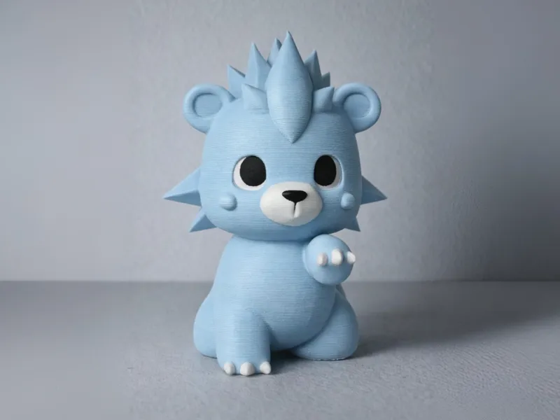 Frost-coated Bear with an Icy Mane and Claws