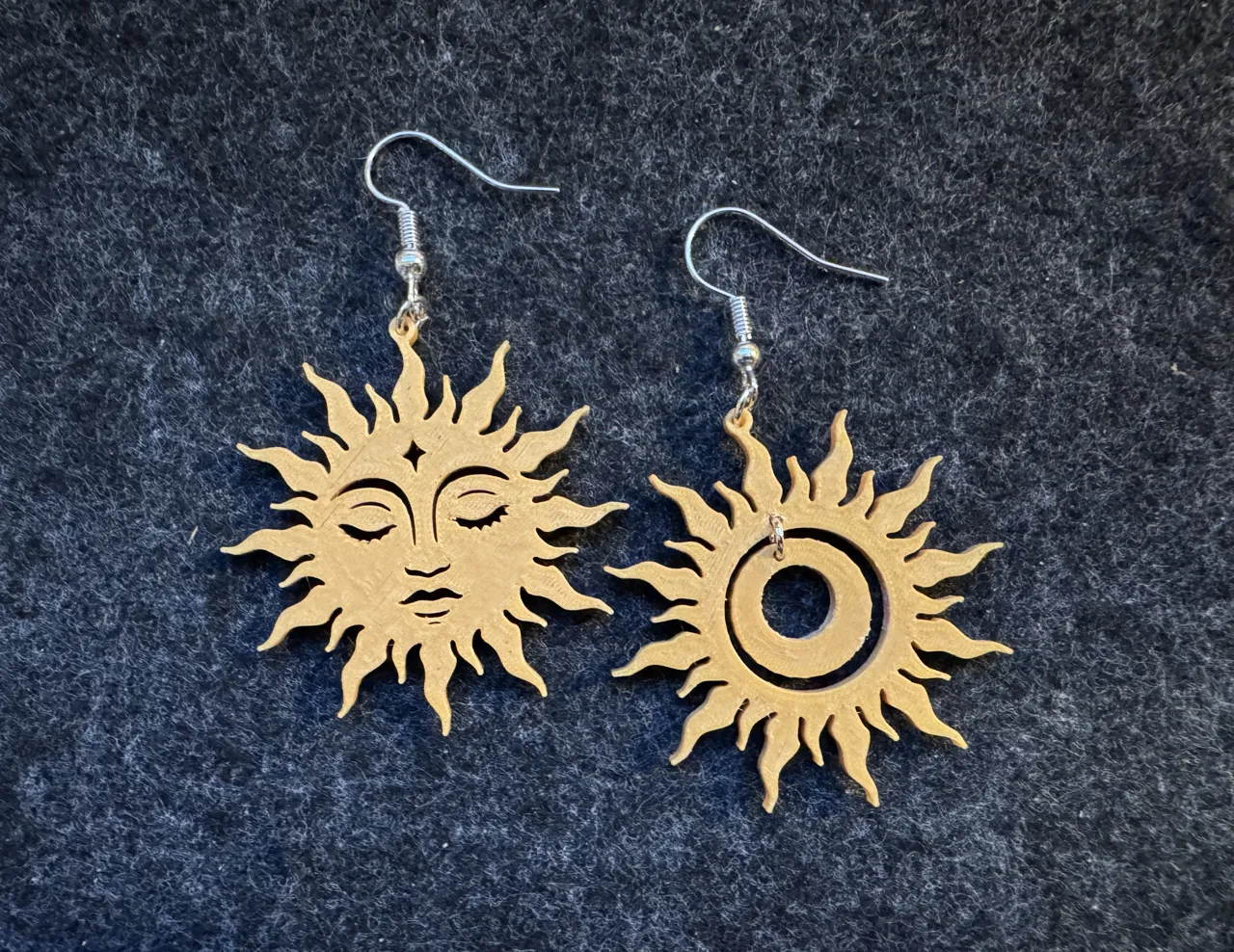 Sun and Moon Earrings view 3