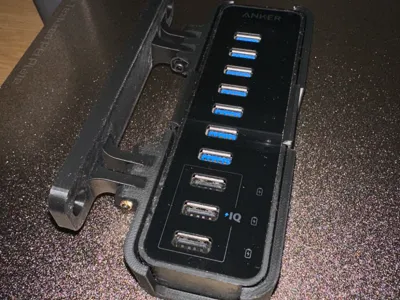 Mount for Anker 10 port hub (Model: A7515)