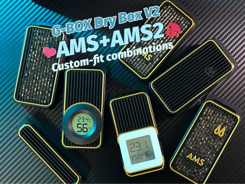 AMS干燥盒V2+个性化搭配+AMS+AMS2Pro(无需移除料盘)G-BOX