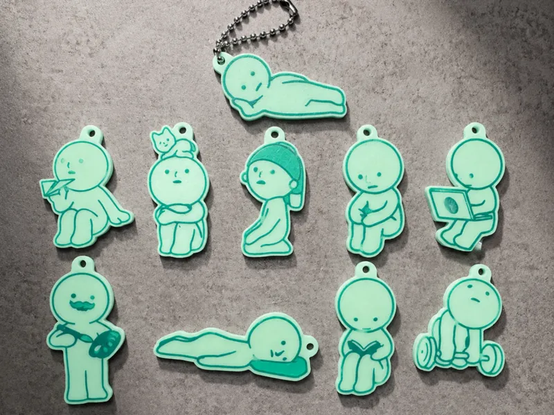 Smiski Keychain Set