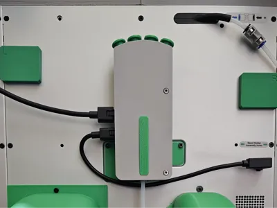 Vertical support for AMS Hub
