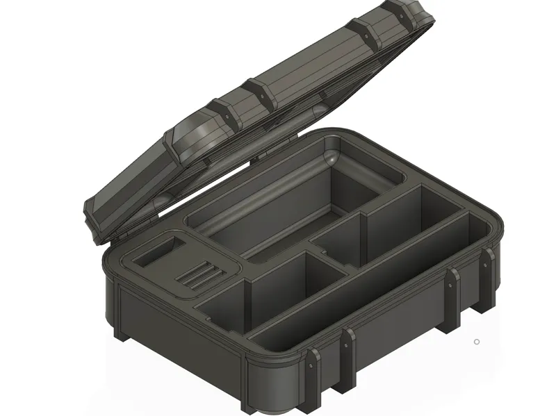 Rugged box for 2 dji osmo action 4 and 5