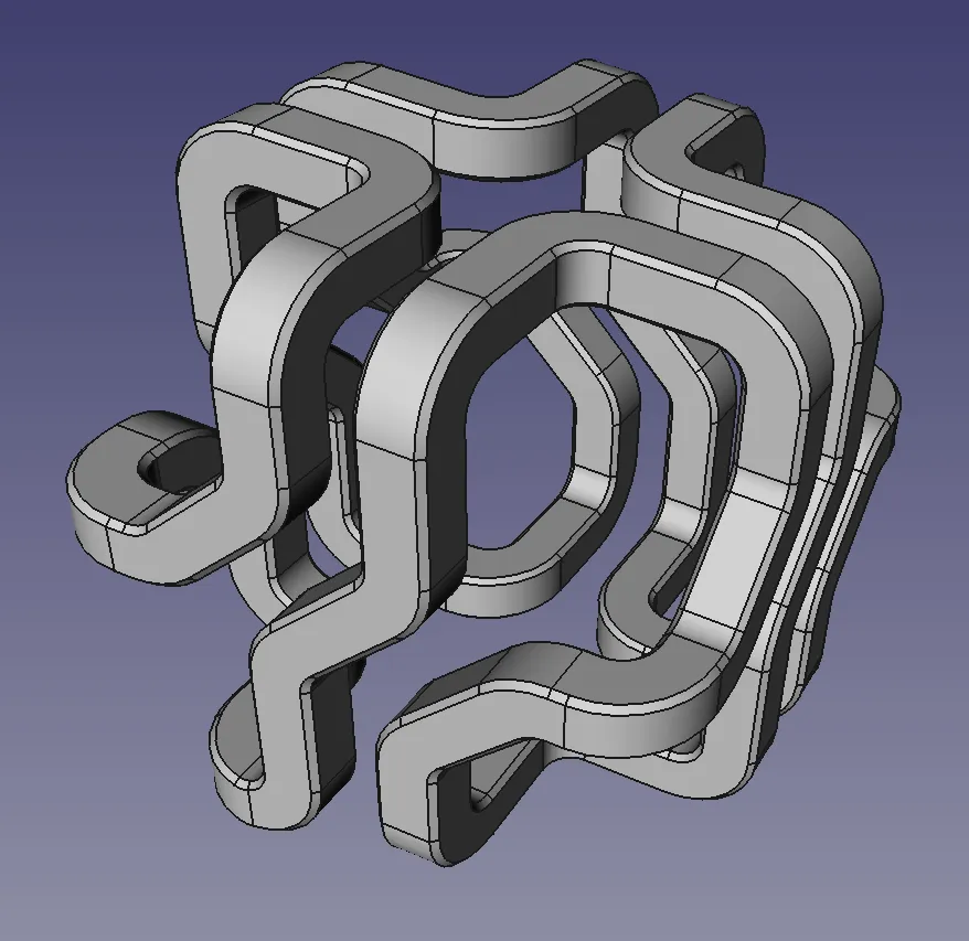 Modius Modeno Mobius cube with only 1 (!) surface by kjoe MakerWorld: Download Free ...