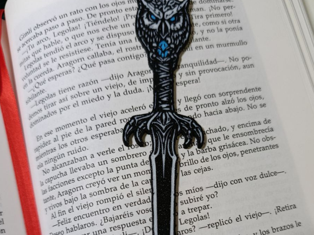 Bookmark Owl Sword 