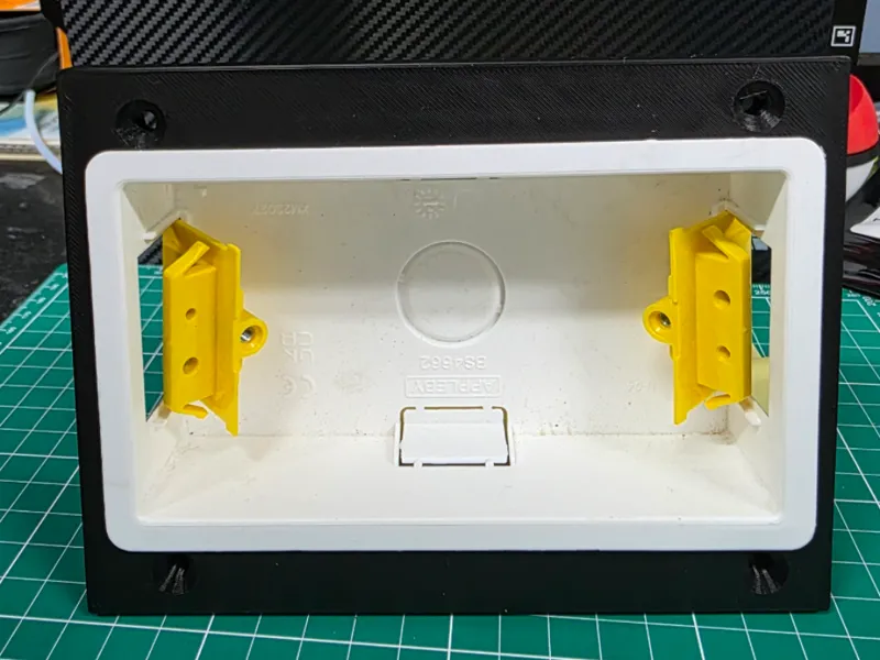 Double Socket Back box Jig/Template {UK}