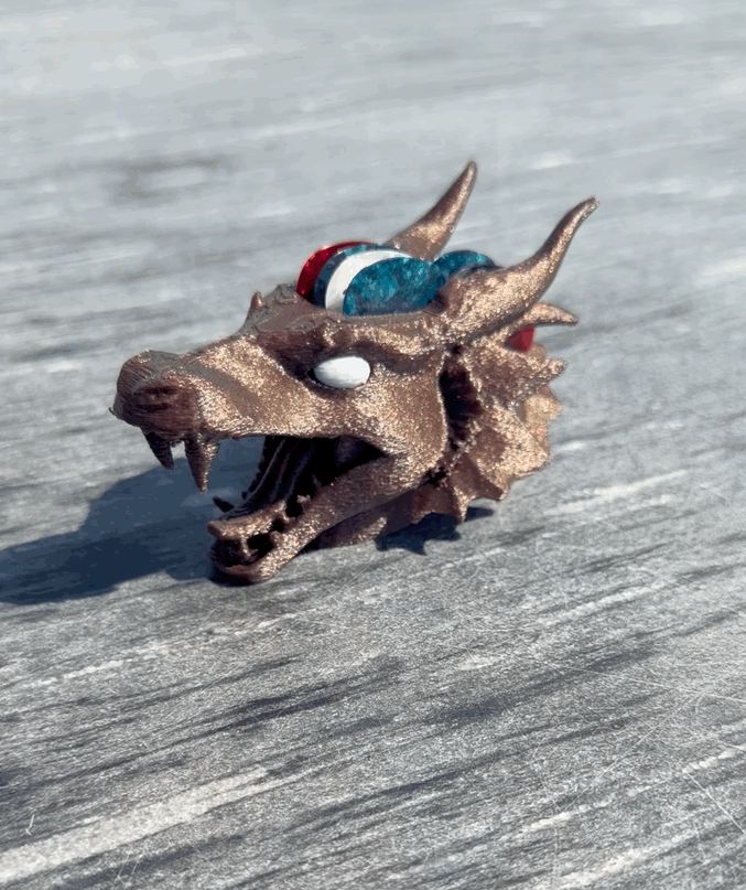 Dragon Head Guitar Pick Holder