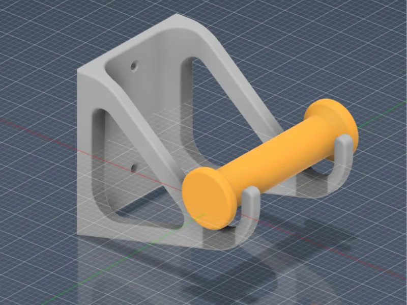 Filament holder for attachment to a wall