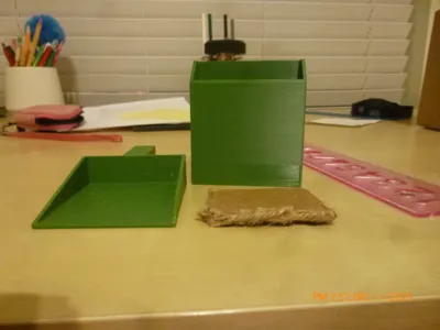 pocket trash box and dustpan