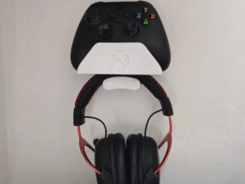 Supporto parete cuffie + controller xbox