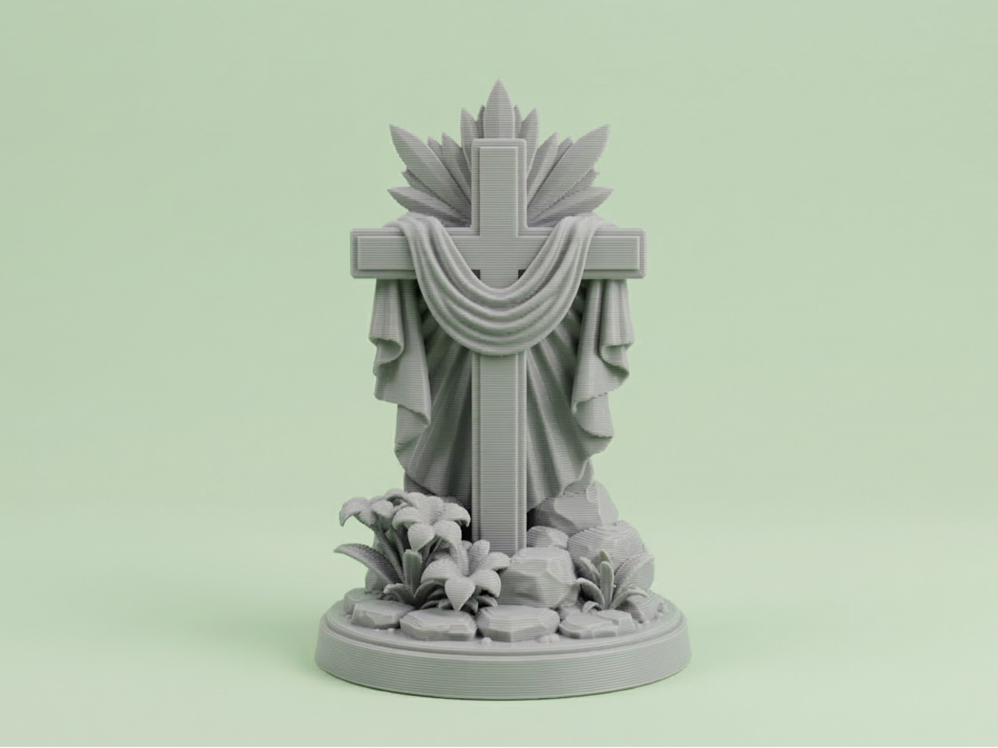 Easter Cross Statue