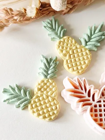 Cortador para modelado: Pineapple polymer clay cutter — vista de referencia 2